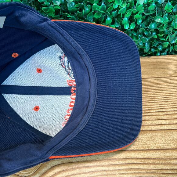 Vintage Pro Line Authentic Puma Denver Broncos NFL Adjustable Navy Orange Hat - Picture 5 of 8